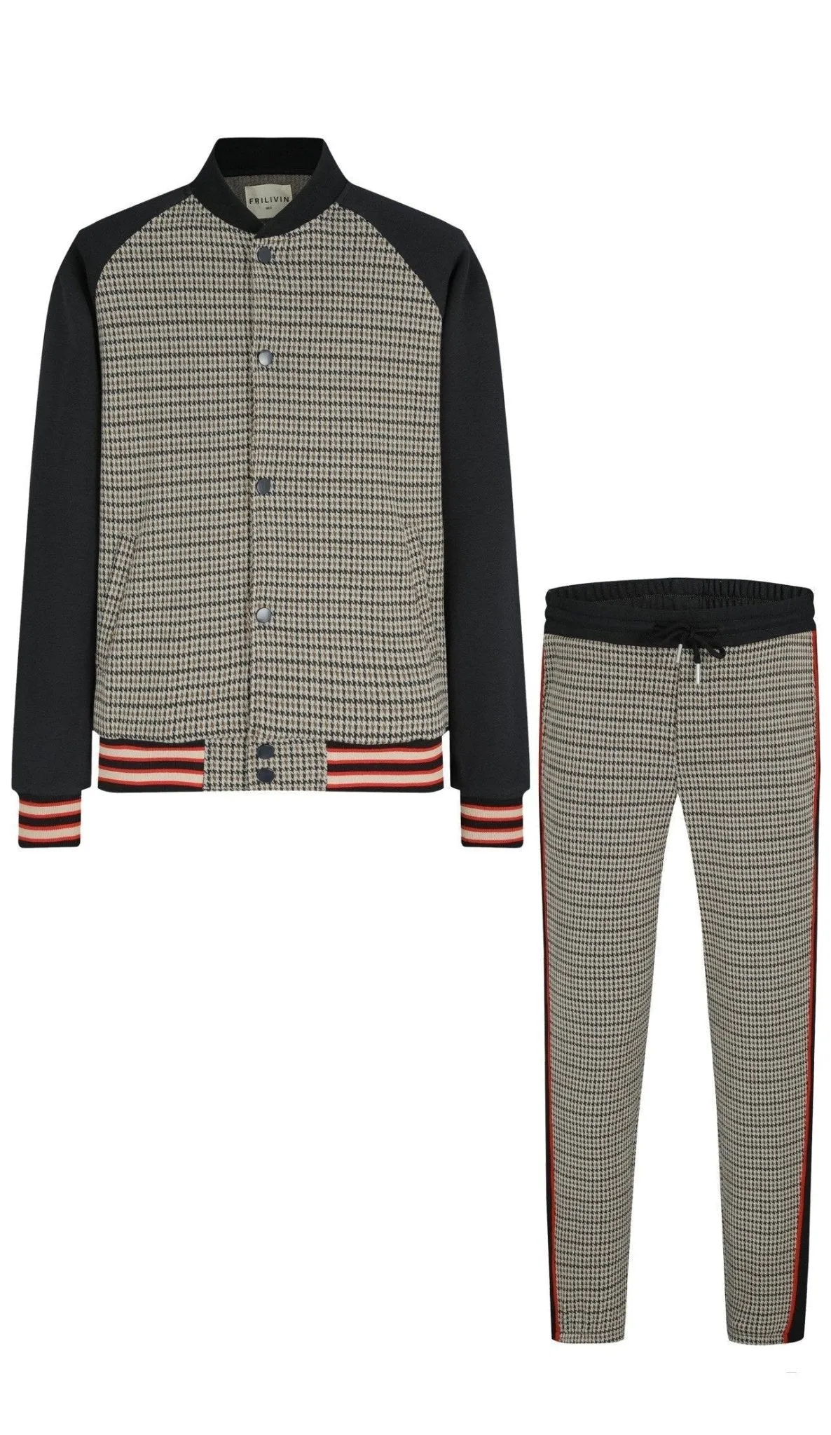 Ensemble veste teddy et jogger pant jacquard